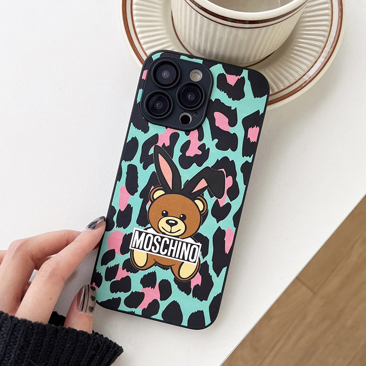 moschino風 iphone14pro スマホケース 