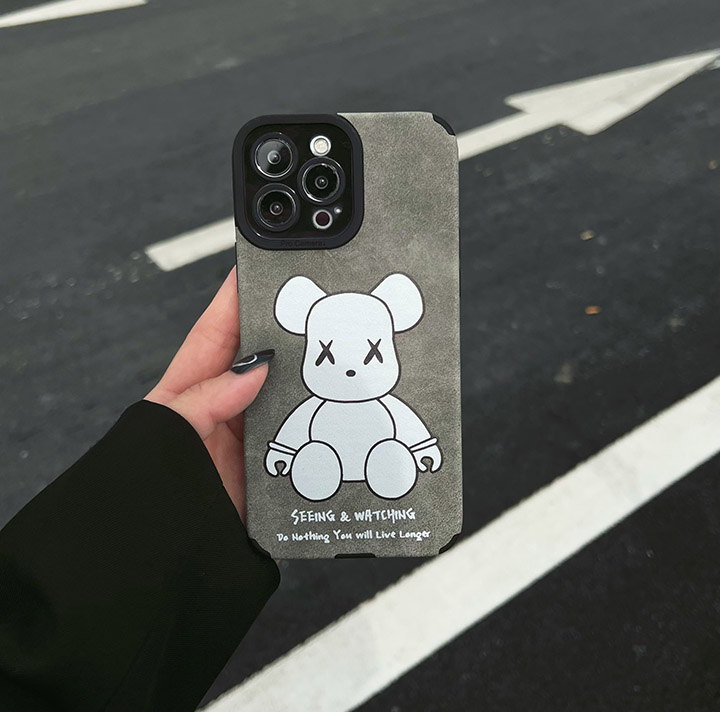 bearbrick風 ケース アイフォン14plus 