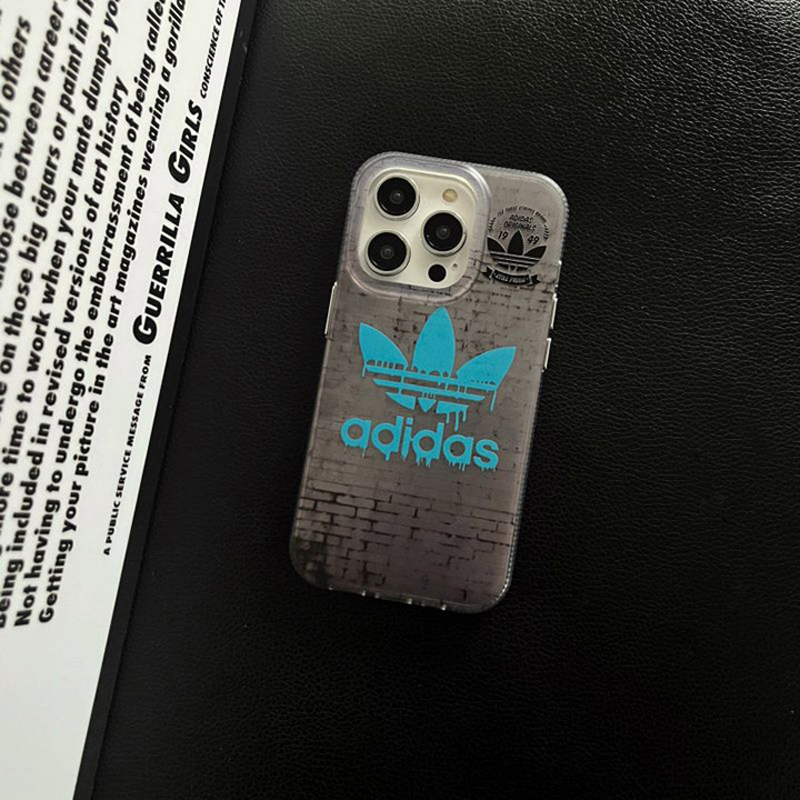 iPhone 14 plus カバー adidas シリコン