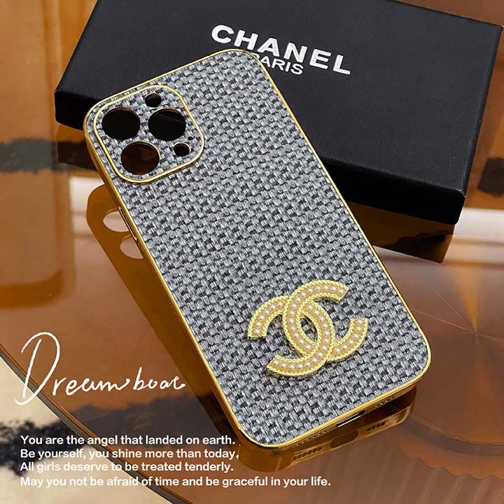 iphone13プロマックス chanel 金属ロゴ付き 携帯ケース